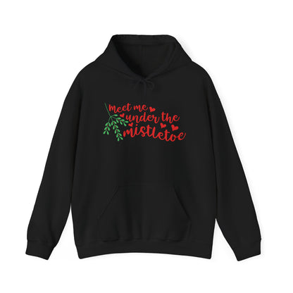 Meet Me Under The Mistletoe Adult Heavy Blend™ Hooded Sweatshirt