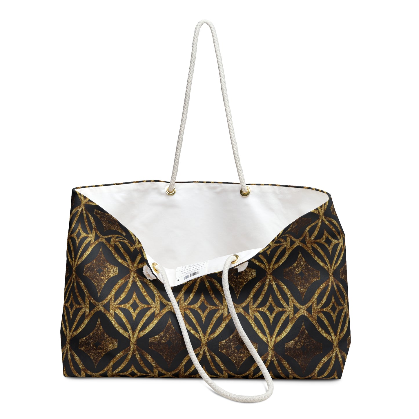 Golden Star Lattice Weekender Bag