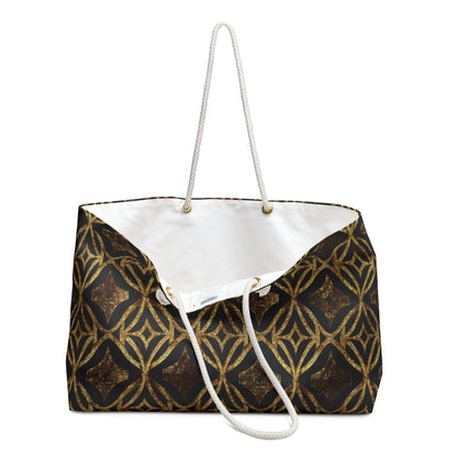 Golden Star Lattice Weekender Bag
