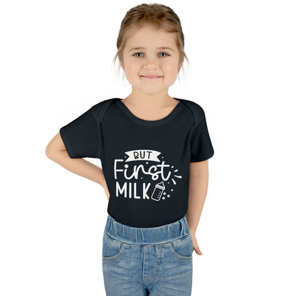 But First Milk Infant Baby Rib Bodysuit
