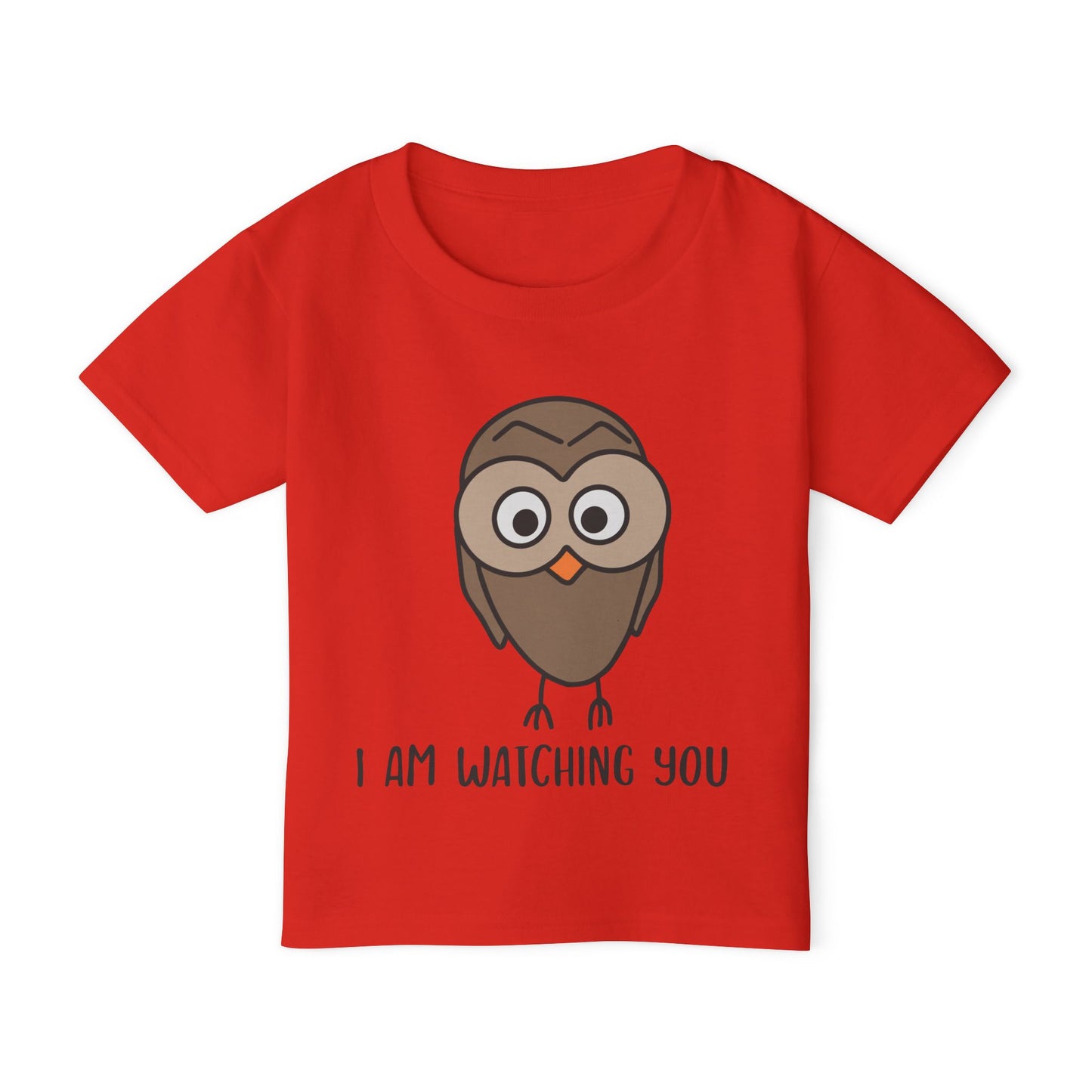 I Am Watching You (Owl) Heavy Cotton™ Toddler T-shirt