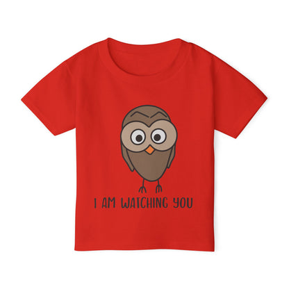 I Am Watching You (Owl) Heavy Cotton™ Toddler T-shirt