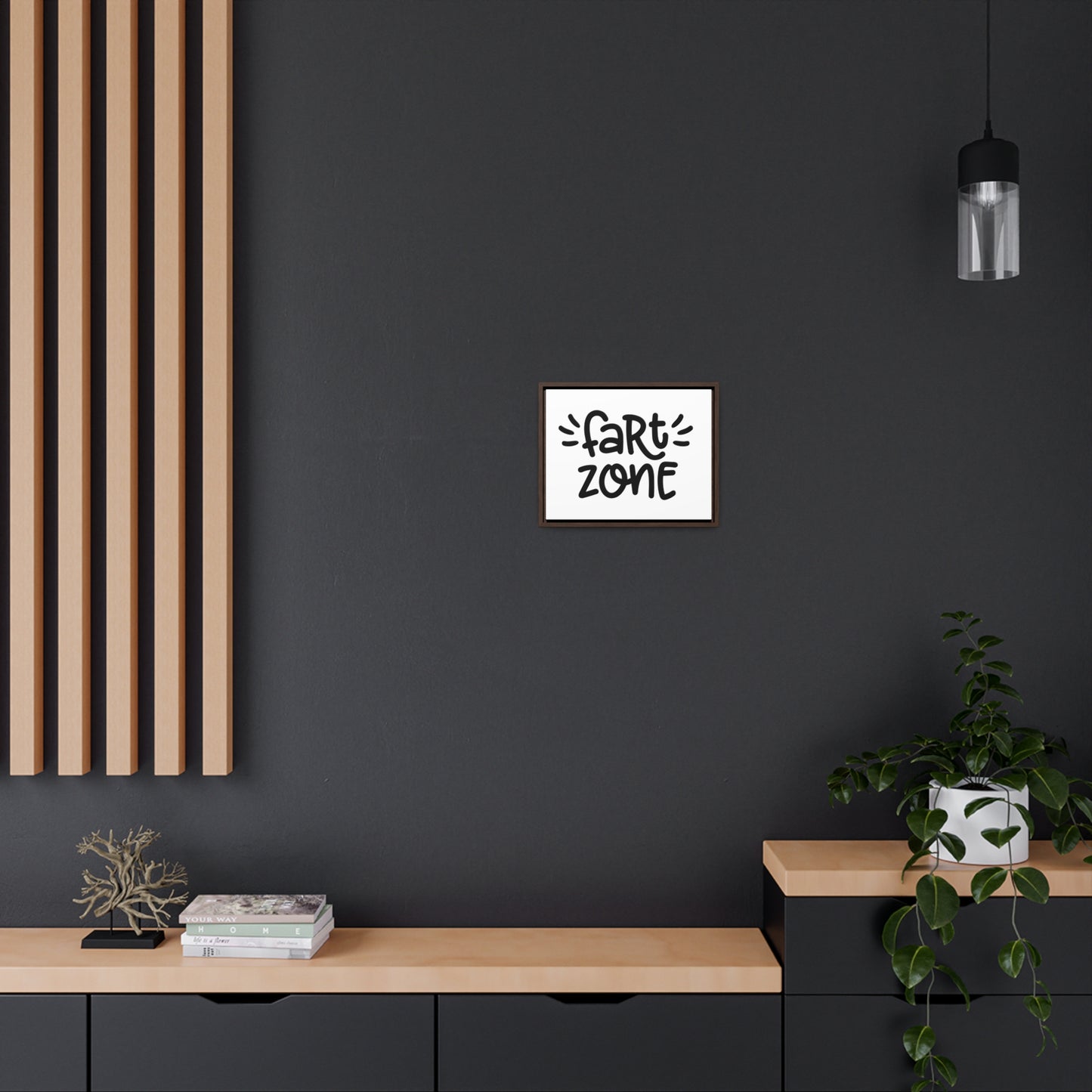 Fart Zone Canvas Wraps, Horizontal Frame