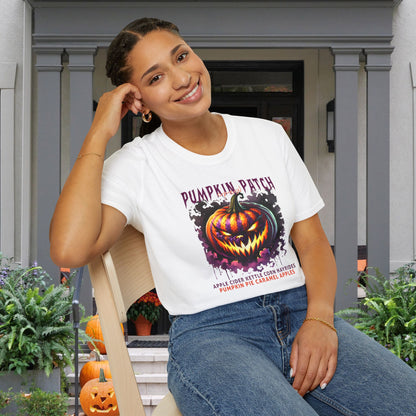 Creepy Pumpkin Patch Adult T-shirt