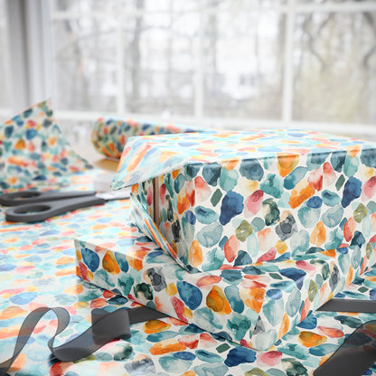 Watercolor Pebble Terrazzo  Wrapping Paper