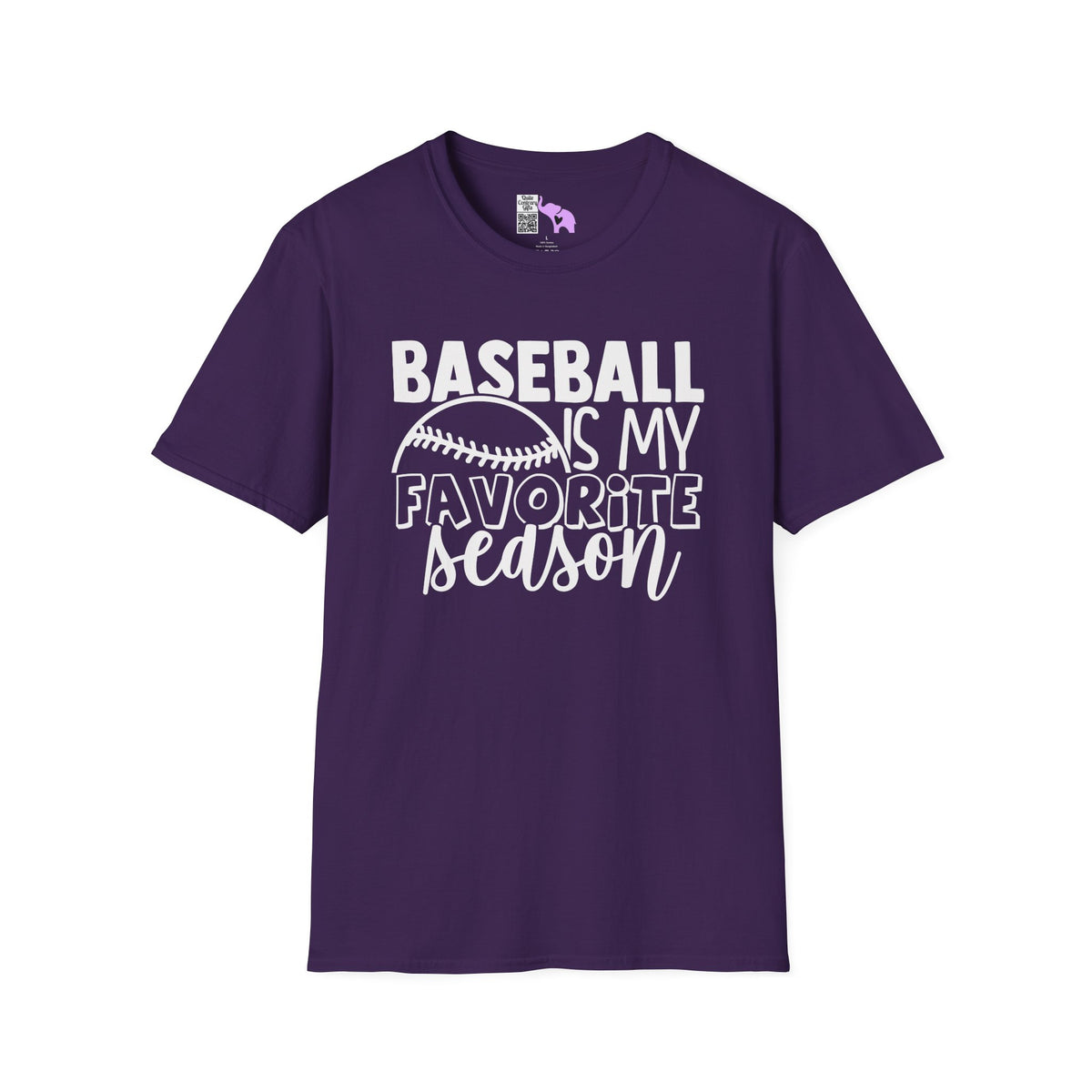 Baseball Is My Favorite Season Adult T-shirt