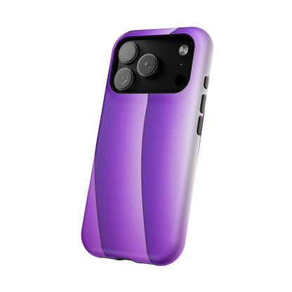 Purple Gradient Stripes MagSafe® Compatible Tough Case for iPhone