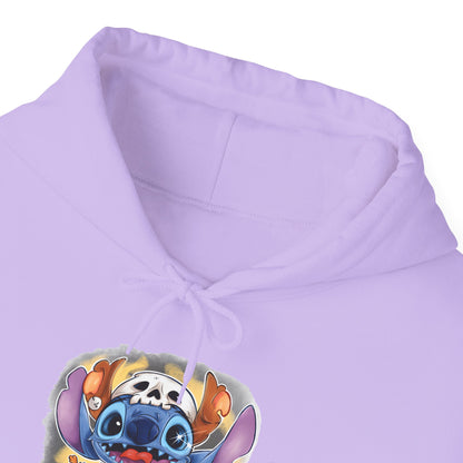 Stitch in Skeleton Costume Heavy Blend™ Hooded Sweatshirt