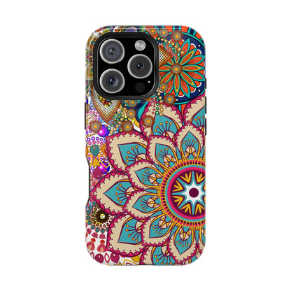 Colorful Mandala MagSafe® Compatible Tough Case for iPhone