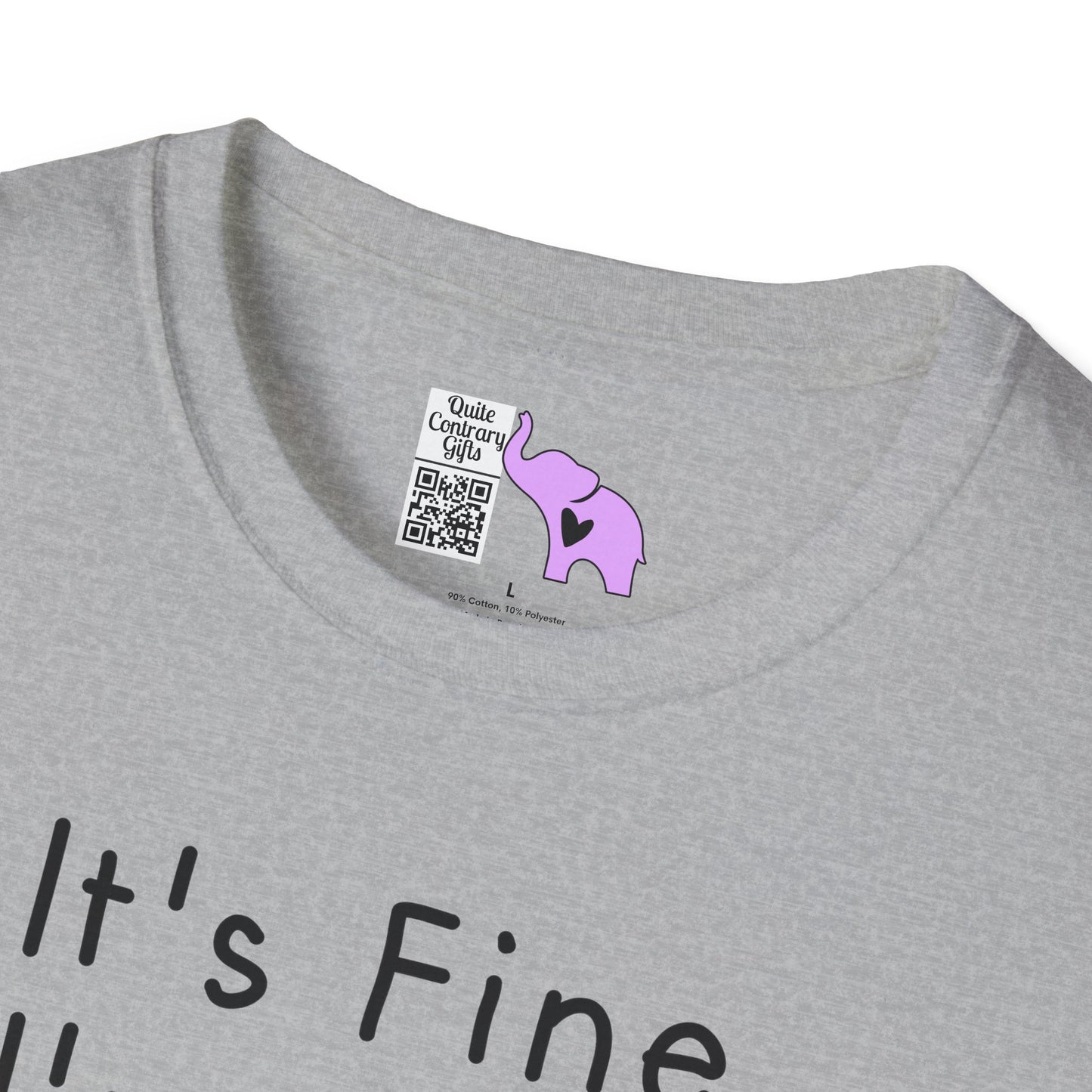 It's Fine I'm Fine Everything's Fine (Cat) Adult T-shirt