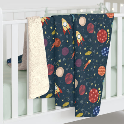 Space Buddies Sherpa Fleece Blanket