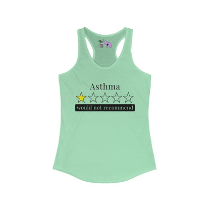 Asthma 1 Star Would Not Recommend Women's Ideal Racerback Tank