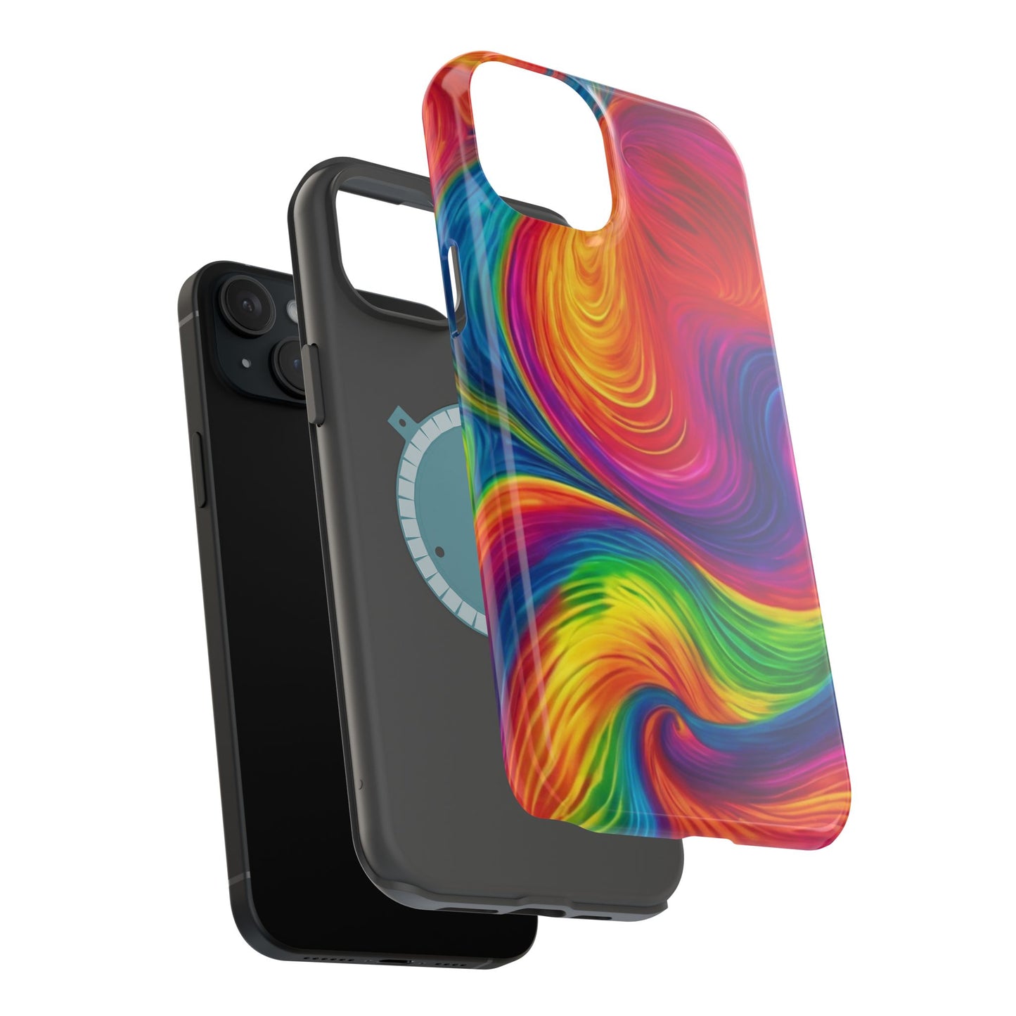 Tie Dye Color Swirl MagSafe® Compatible Tough Case for iPhone