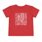 I Am Four Typography Toddler Tee