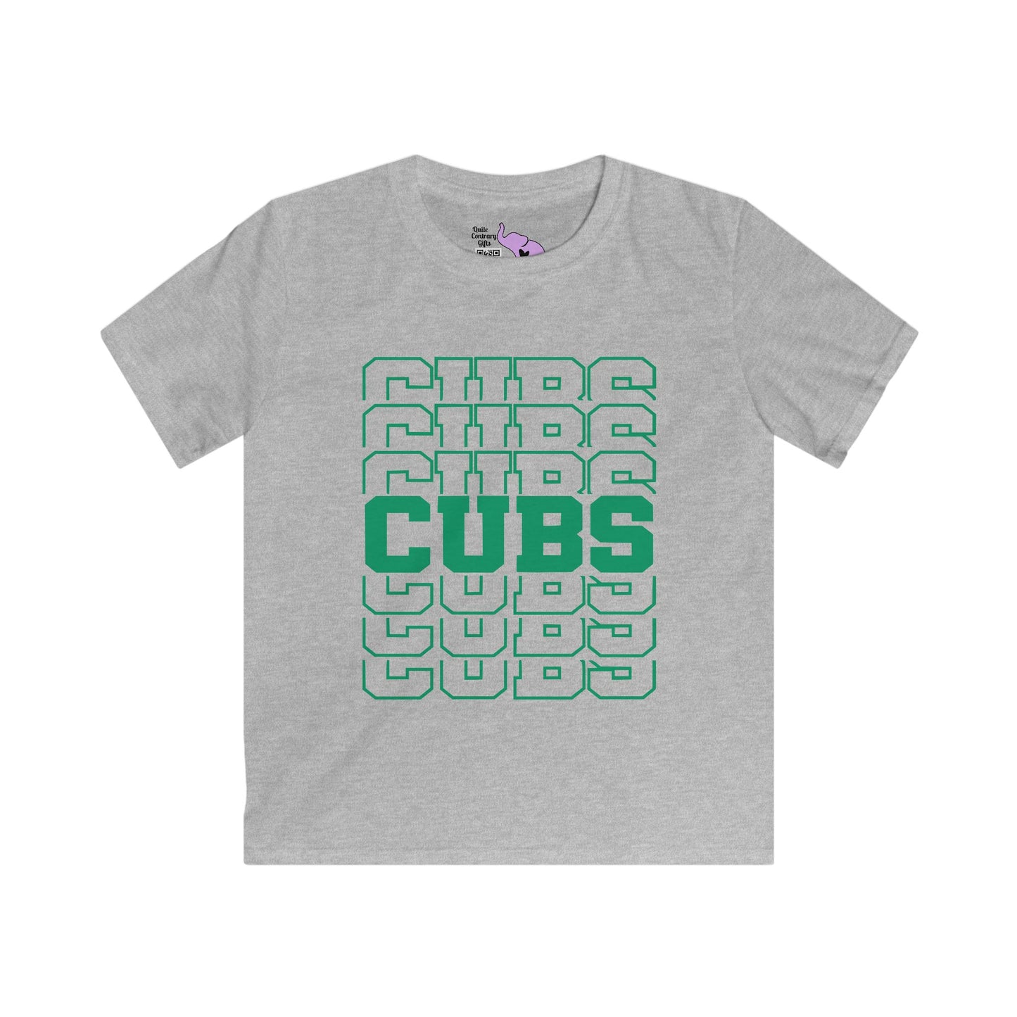 Cubs (Stacked) Youth Softstyle Tee