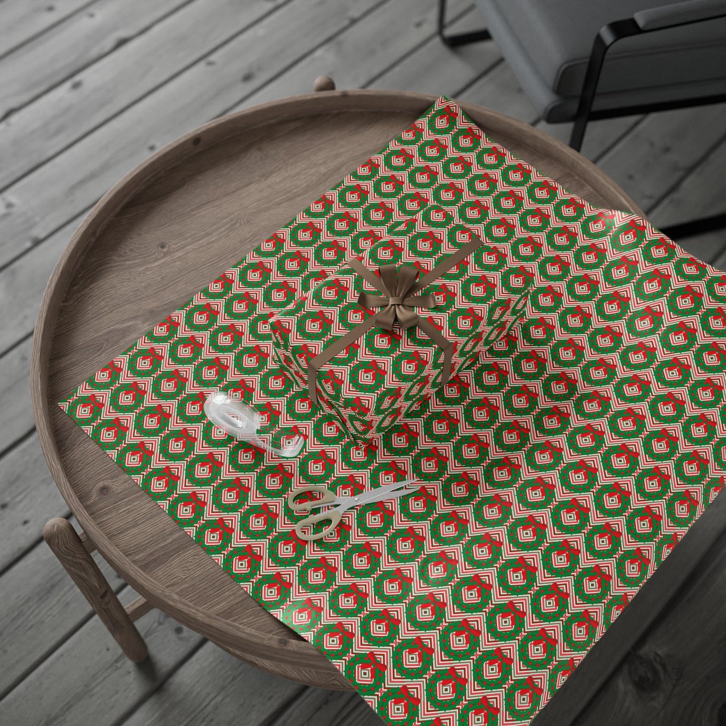 Christmas Wreaths Wrapping Paper