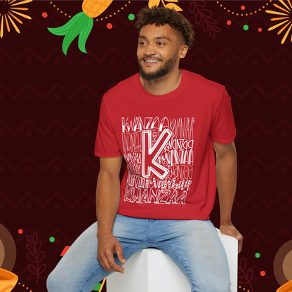 Kwanzaa Wordcloud Adult T-shirt