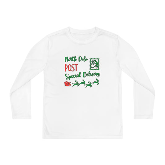 North Pole Post Special Delivery Youth Long Sleeve Tee