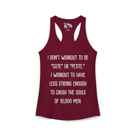 I Don't Workout To Be... Women's Ideal Racerback Tank