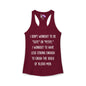 I Don't Workout To Be... Women's Ideal Racerback Tank