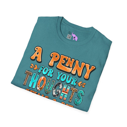 A Penny For Your Thoughts Adult T-shirt