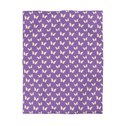 Lavender Flutter Microfiber Duvet Cover