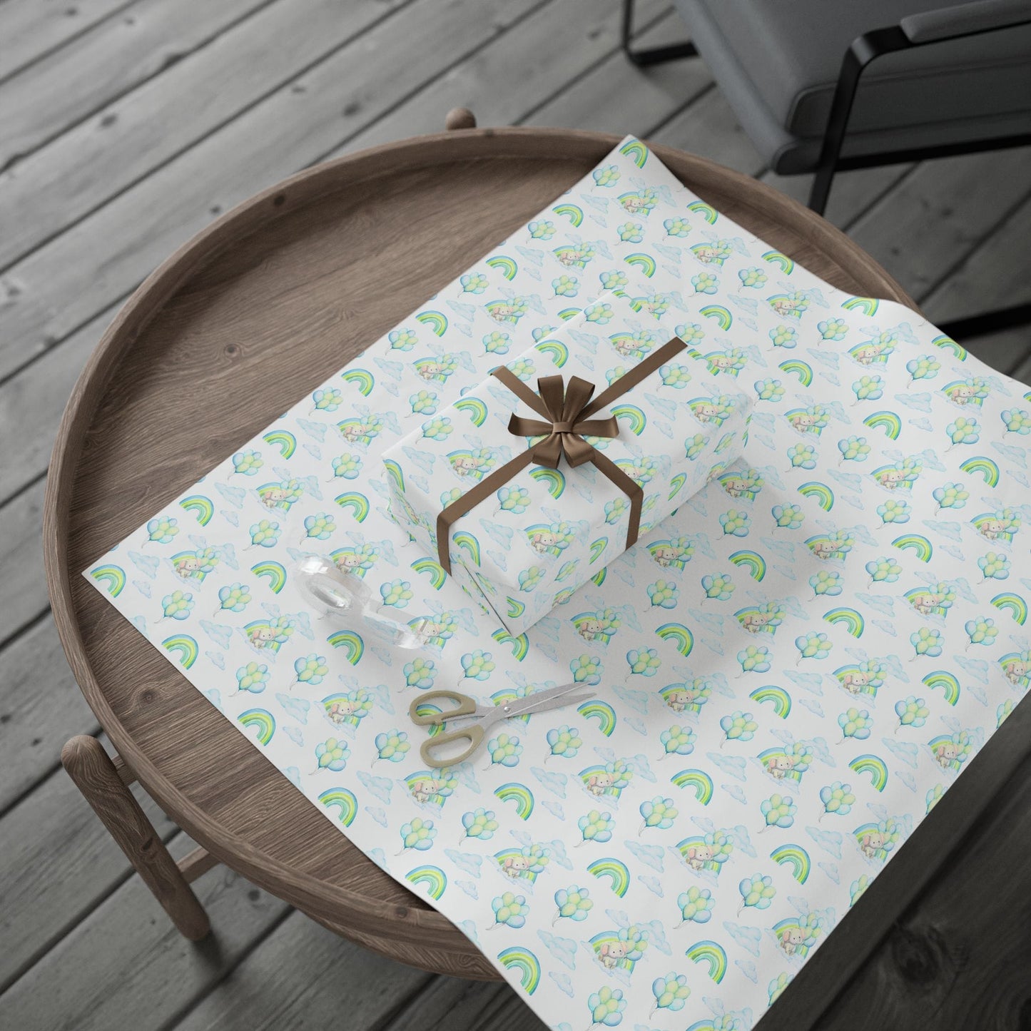 Elephant in the Clouds Wrapping Paper