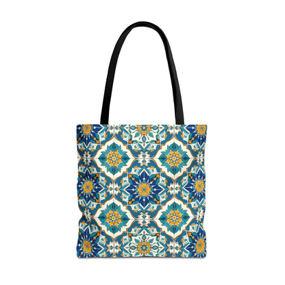 Mediterranean Lace Canvas Tote Bag