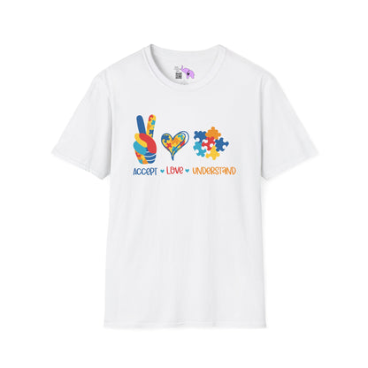Accept Love Understand Autism Awarness Adult T-shirt
