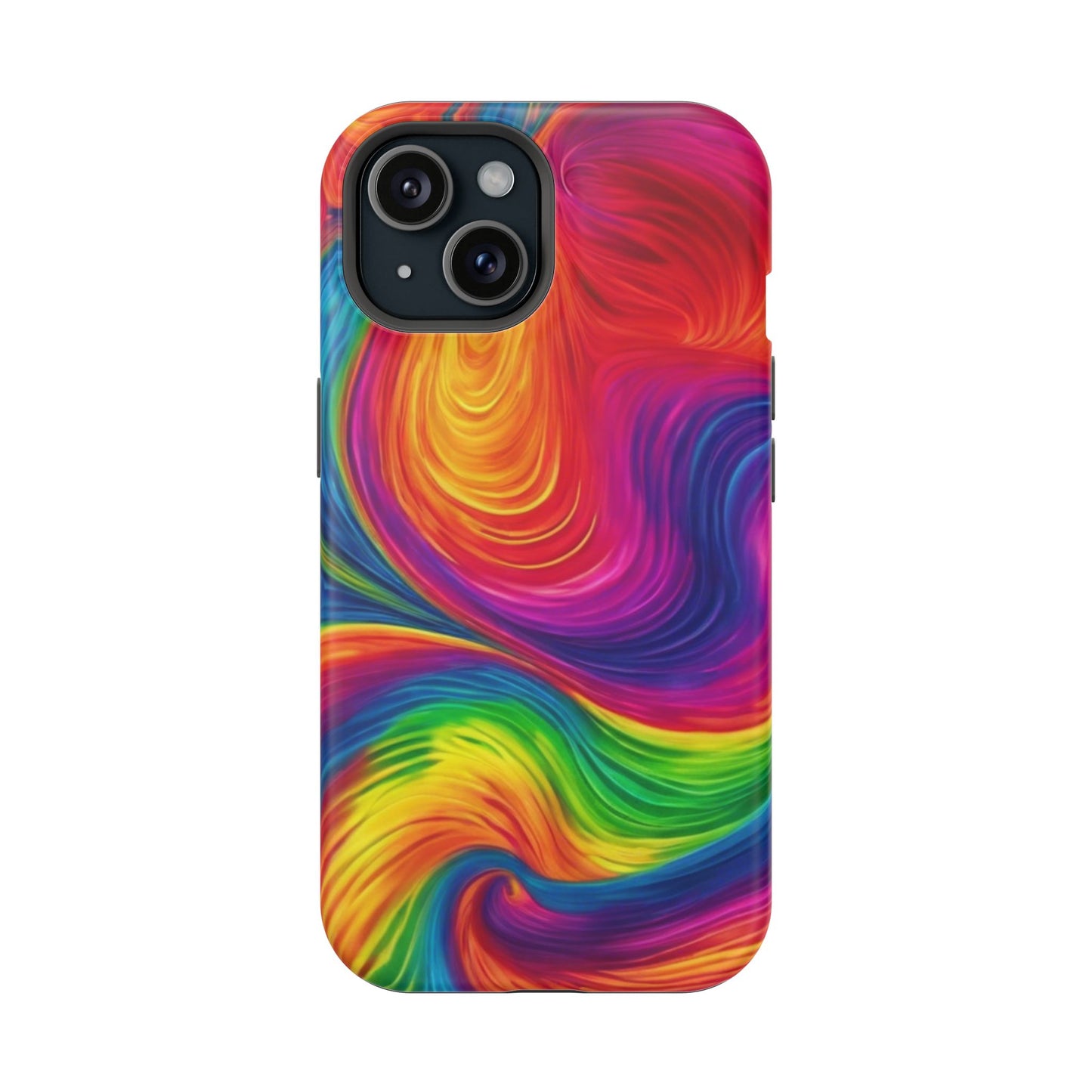 Tie Dye Color Swirl MagSafe® Compatible Tough Case for iPhone