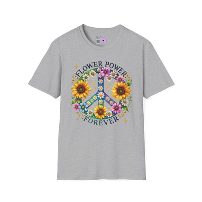 Flower Power Forever Adult T-shirt