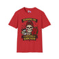 Running on Caffeine and Sarcasm (Roses) Adult T-shirt