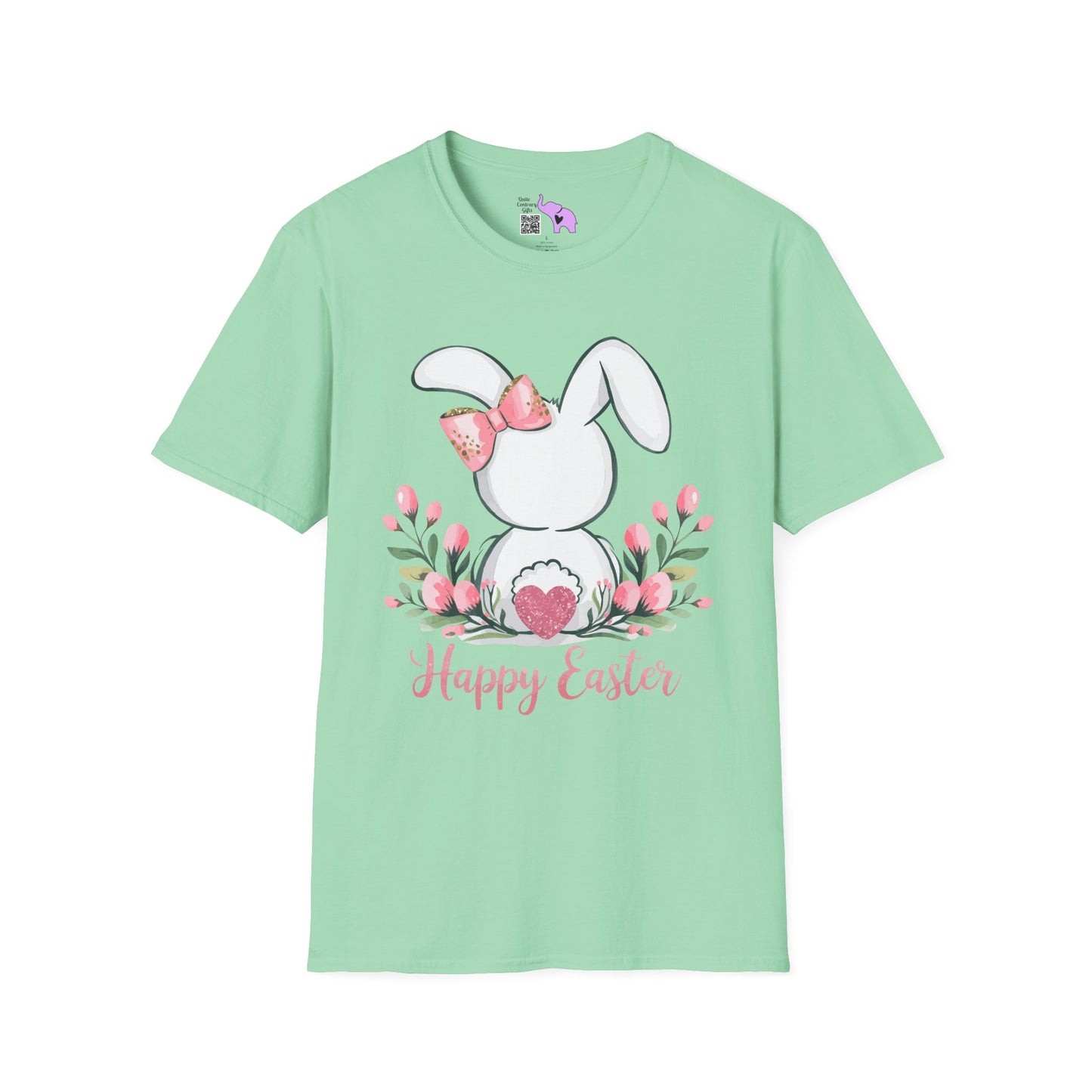 Happy Easter (Bunny Tail) Adult T-shirt