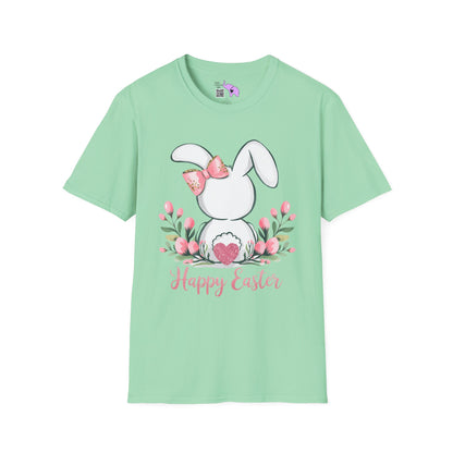 Happy Easter (Bunny Tail) Adult T-shirt