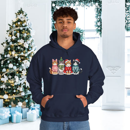 Meowy Christmas Crew Adult Heavy Blend™ Hooded Sweatshirt