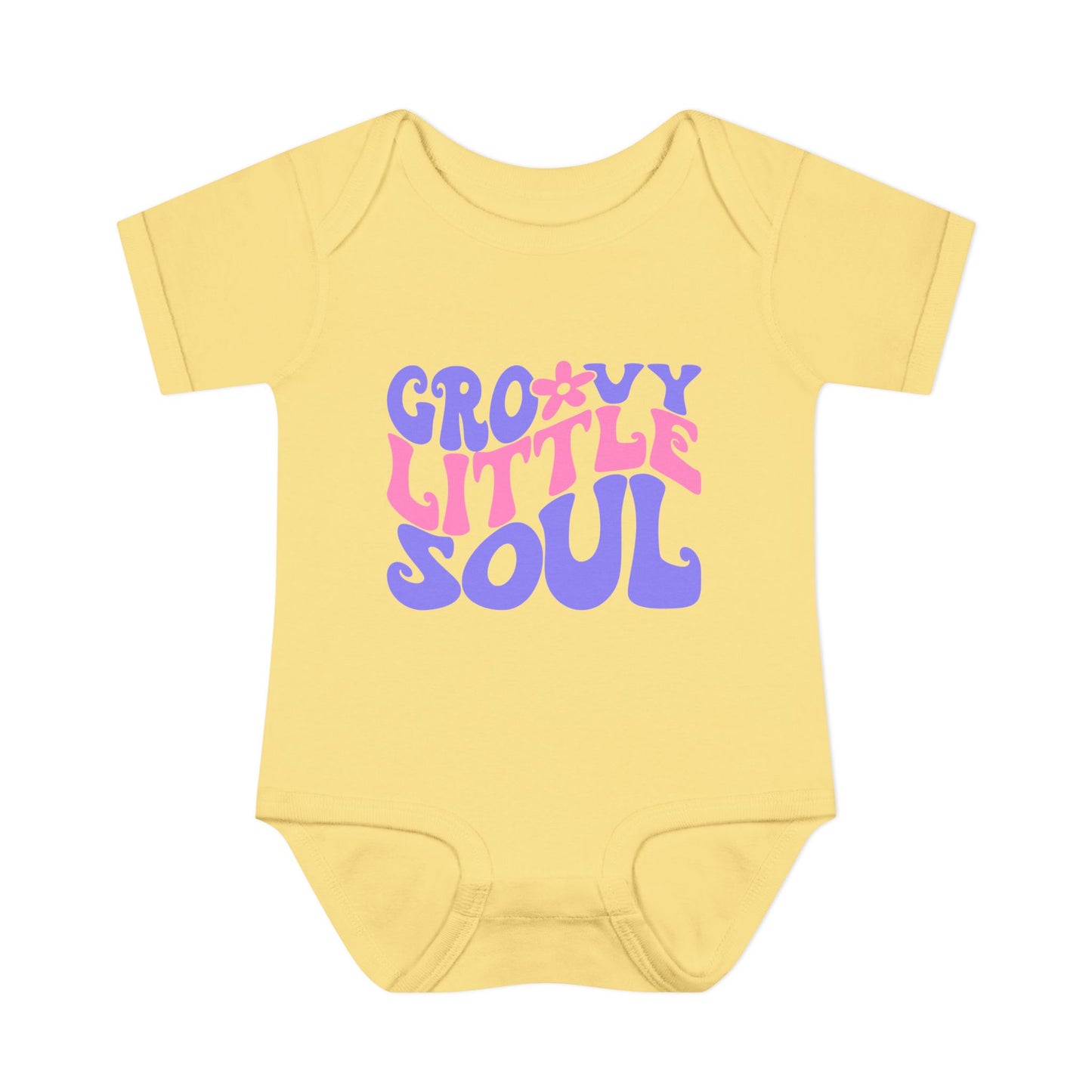 Groovy Little Soul Infant Baby Rib Bodysuit