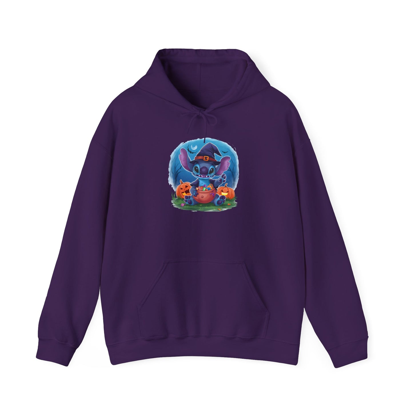 Spooky Stitch w/Pumpkins Heavy Blend™ Hooded Sweatshirt