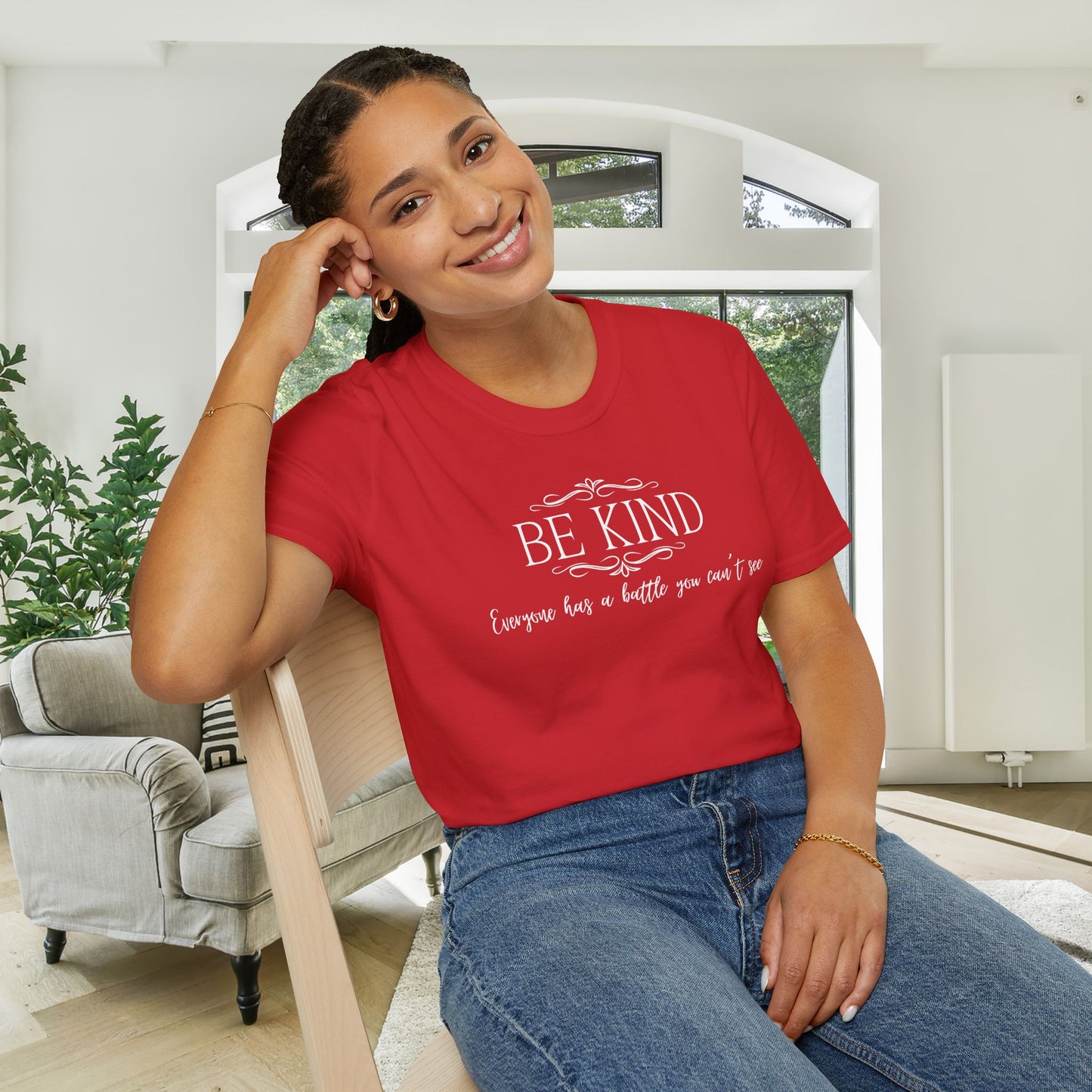 Be Kind Everyone Has A Battle You Can't See Adult T-shirt