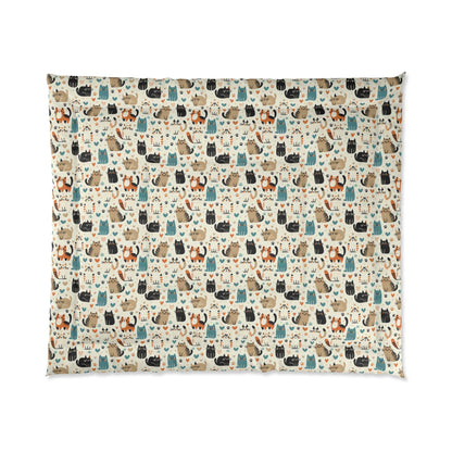 Whiskered Wonders Comforter