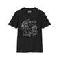 Beetlejuice Never Trust The Living Barbara & Adam Adult T-shirt