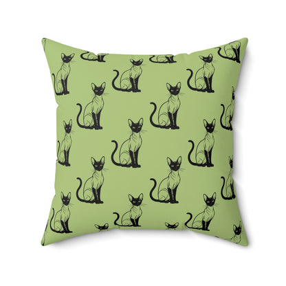 Siamese Charm – Sage Garden Throw Pillow