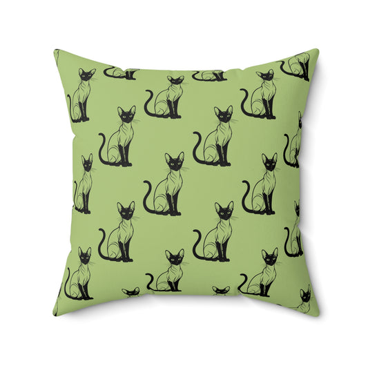 Siamese Charm – Sage Garden Throw Pillow