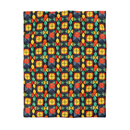 Candlelight Burst Microfiber Duvet Cover