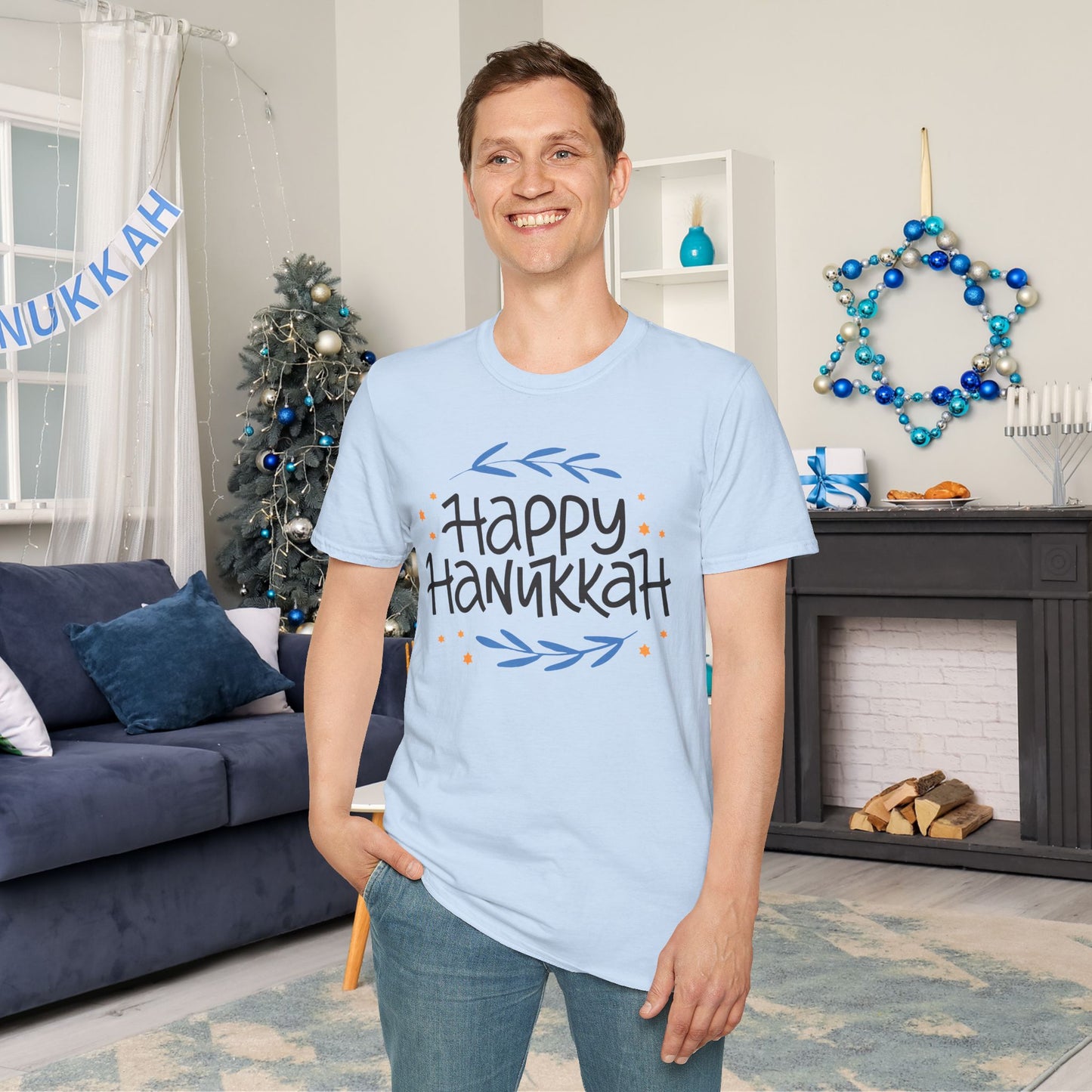 Happy Hanukkah 2 Adult T-shirt