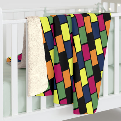 Chunky Pop Sherpa Fleece Blanket