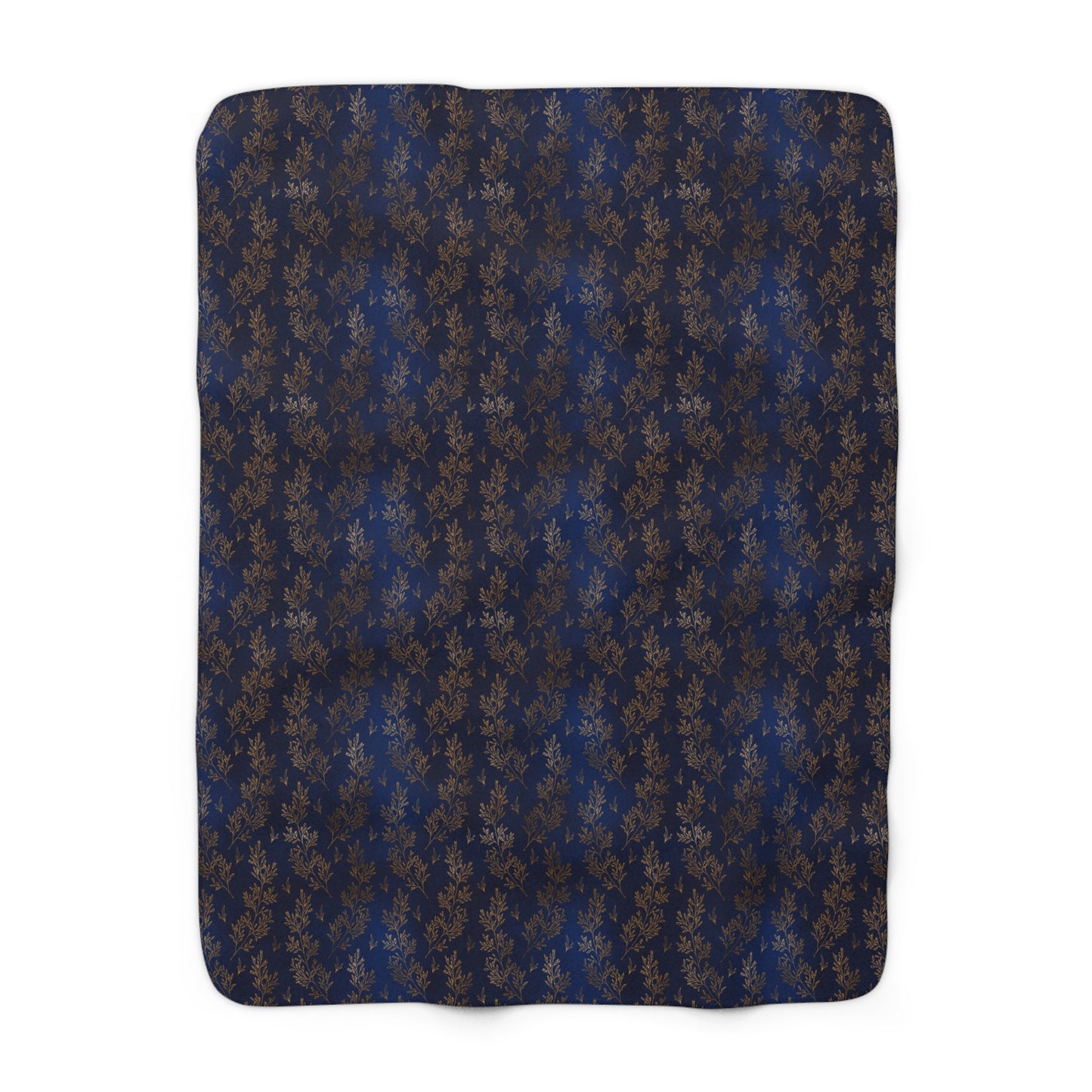 Gilded Twilight Foliage Fleece Blanket