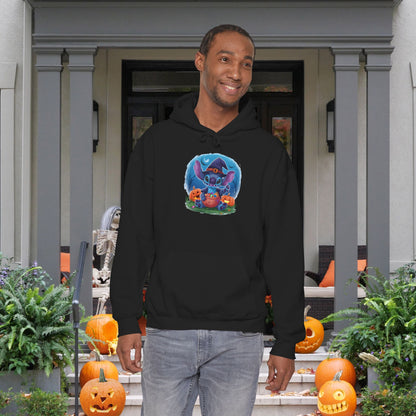 Spooky Stitch w/Pumpkins Heavy Blend™ Hooded Sweatshirt