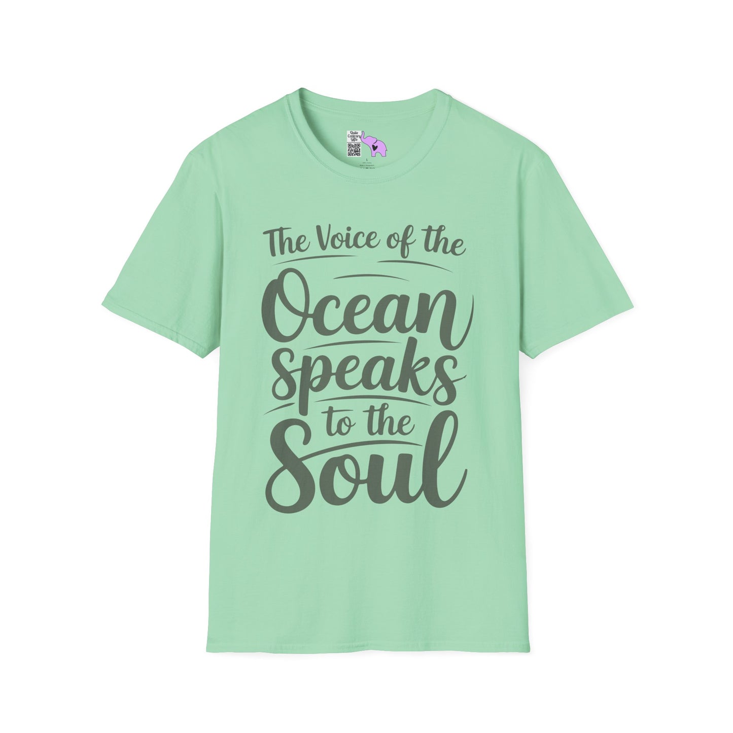 The Voice of the Ocean Speaks to the Soul Adult T-shirt