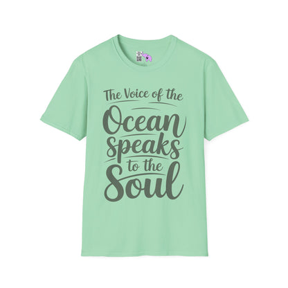 The Voice of the Ocean Speaks to the Soul Adult T-shirt
