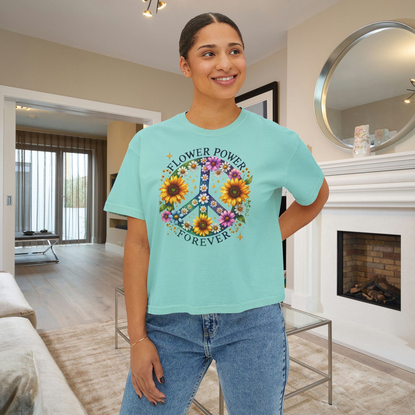 Flower Power Forever Women's Boxy Tee